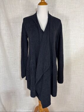 Barefoot Dreams CozyChic Lite black waterfall cardigan!